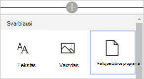 „Visio“ diagramos įtraukimas į „SharePoint“ puslapio komandą