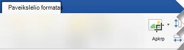 "Word 2019" skirtuko Paveikslėlio formatas parinktis Apkarpyti.