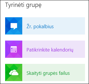 Explore a group in Outlook