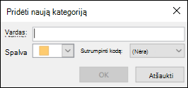 Įtraukti naują kategoriją