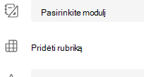 pridėti rubriką