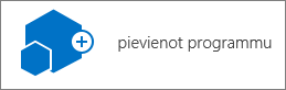Lietojumprogrammas pievienošanas ikona dialoglodziņā Vietnes saturs.
