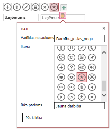 Add custom controls in an access app