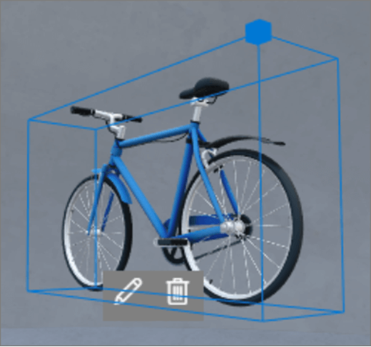 Bounding box scale UI