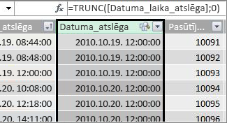 Kolonna DatumaAtslēga