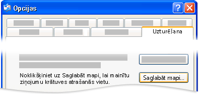 Dialoglodziņš Outlook Express opcijas