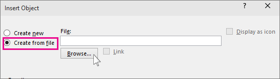 file browse dialog box