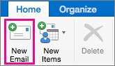 New Email button