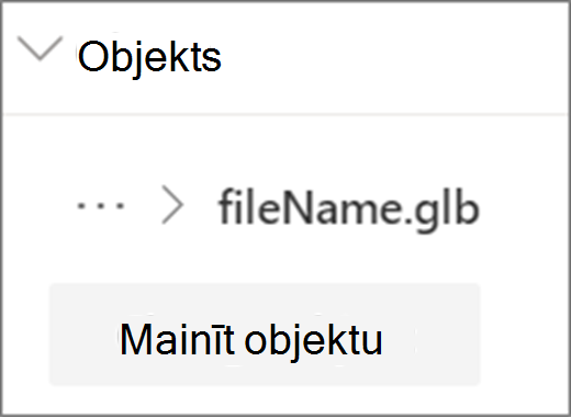 Mainīt objekta UI