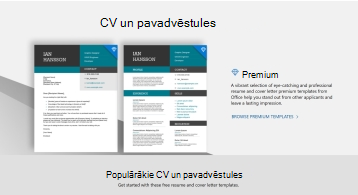 CV un pavadvēstuņu kolekcija