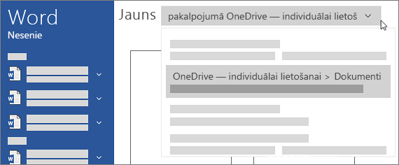 Jauns OneDrive