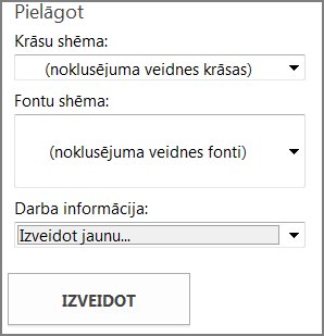 Pastkartes veidnes opcijas veidnēm no vietnes Office.com.