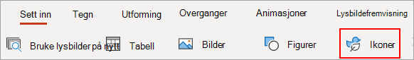 Velg Ikoner.