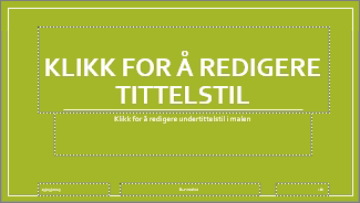 Basisoppsett for tittellysbilde i PowerPoint