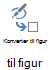 Konverter til figur-knappen konverterer en frihåndstegning til en Visio-figur