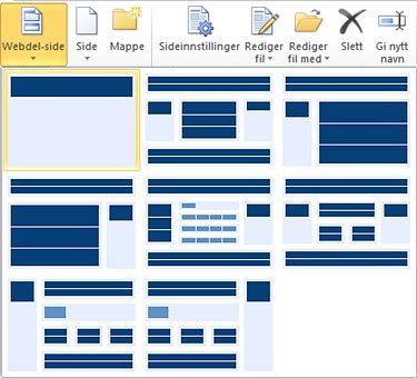 Legge til sider i SharePoint Designer 2010