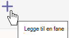 Plusssymbolet på verktøylinjen lar deg legge til en fane i den gjeldende Teams-kanalen.