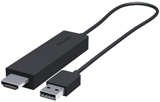 Illustrasjon av en Microsoft Wireless Display Adapter