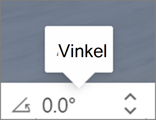 Brukergrensesnitt for vinkel