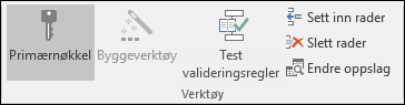 Verktøy-gruppen i kategorien Utforming