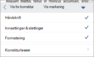 Vis markering