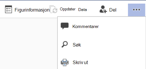 Velg Kommentarer under ellipsemenyen.