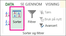 Sorter-knappen