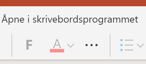 Åpne i PowerPoint