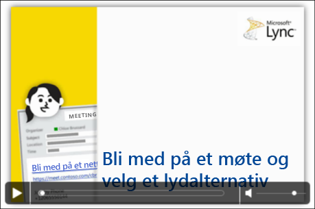 Skjermbilde av PowerPoint-lysbilde med videokontroller