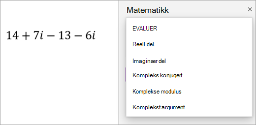 Løsningsalternativer for kompleks modus