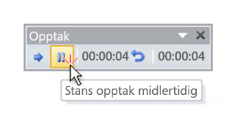 Pause under innspilling av lydkommentar
