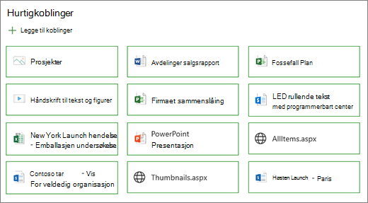 Knappeoppsett for hurtigkoblinger