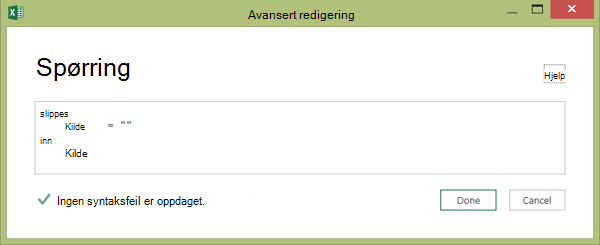 Avansert redigeringsprogram 2