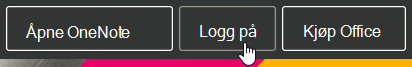 Logge på OneNote for nettet
