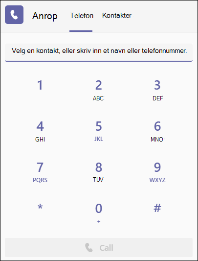 Teams numerisk tastatur-enkel