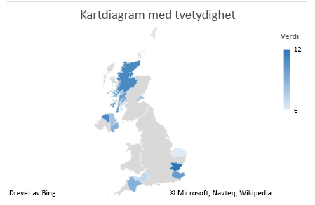 Excel kartdiagram med utvetydige data