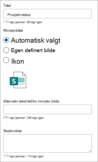 Alternativer for en individuell hurtigkobling