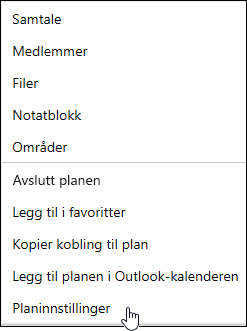 Få e-post om en plan