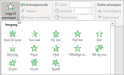 Legg til animasjon i Office 365 PowerPoint 