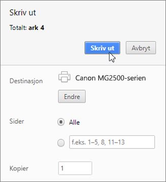 Klikk på Skriv ut