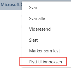 Flytt til innboksen