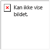 Feilmelding: Dette bildet kan ikke vises