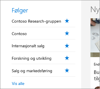 SharePoint Office 365 – Følger