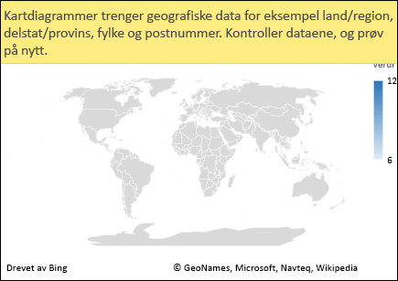 Excel kartdiagram med tvetydige data