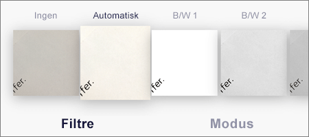 Filteralternativer for skannede bilder i OneDrive for iOS