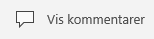 Vis kommentarer-knappen i PowerPoint Mobile for Windows 10.