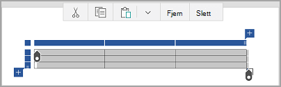 Tabell kommando linje for Windows Mobile