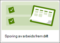 Sporing av fremdriftsliste for arbeid