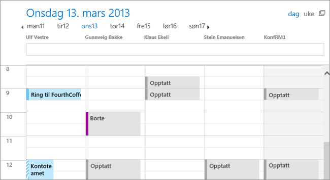 Rutenett i planleggingsassistenten