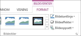 Plassering av Bildeverktøy